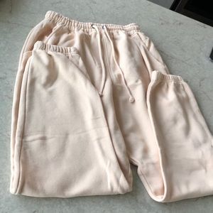 Cream sweatpants